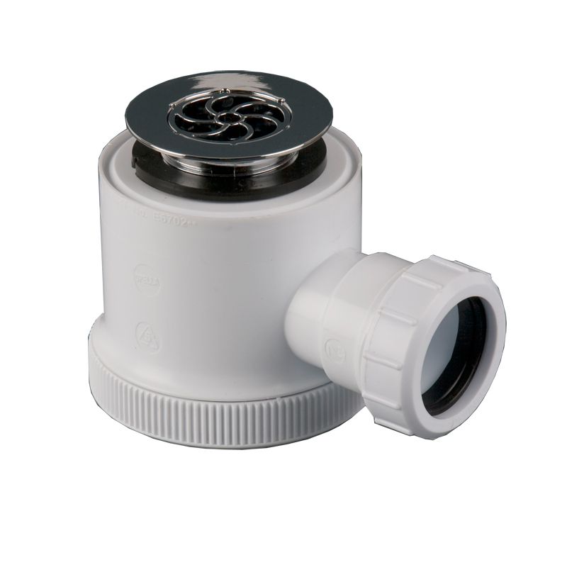Brett Martin Plumbing Waste Pipe Shower Bottle Trap 50mm Seal - 40mm