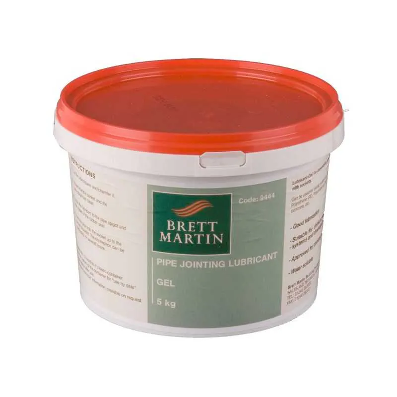 Brett Martin Drain and Soil Pipe Lubricant Gel - 5kg | Drainage Superstore Brett Martin Drain and Soil Pipe Lubricant Gel - 5kg | Drainage Superstore