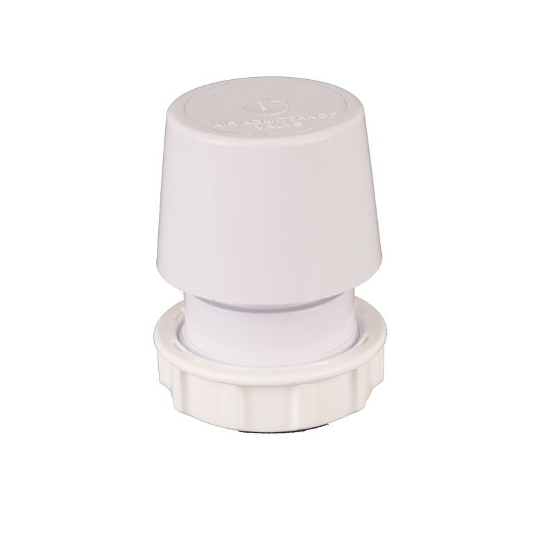 Plastic Waste Pipe Push Fit Air Admittance Valve 40mm White Drainage Superstore®