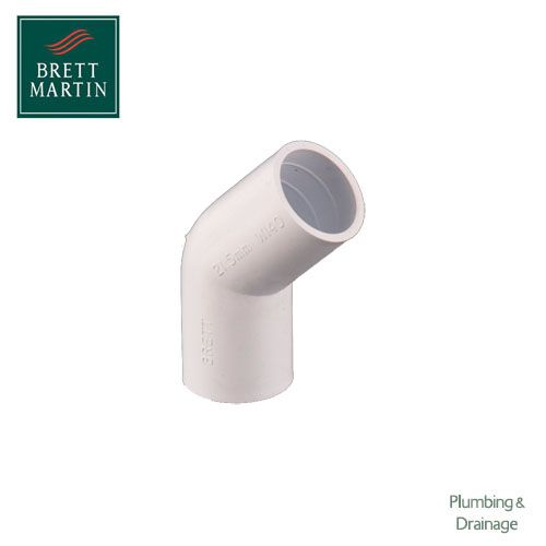 Waste Pipe 50mm 90 Degree Push-fit Conversion Bend