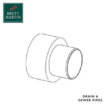 Salt Glaze Spigot Adaptor (To Fit Clay Spigot) - 400mm