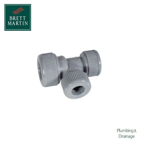 Plumbfit Hot and Cold Polybutylene Unequal Tees - 15mm x 10mm x 10mm