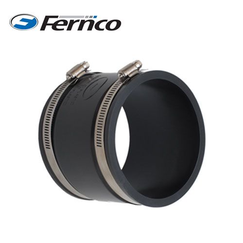 Fernco 80mm to 86mm Drain and Sewer Pipe EPDM Straight Connector