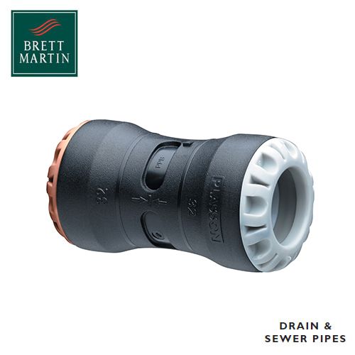 Plasson Coupling - 20mm PE x 15mm Copper / PB / PEX