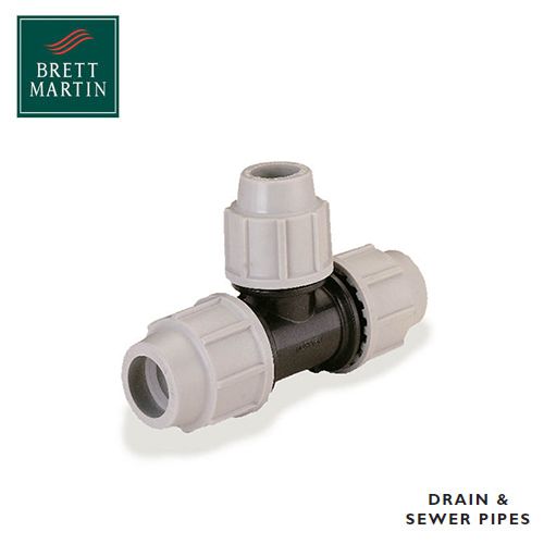 Plasson 90 Degree Reducing Tee - 32mm x 25mm x 32mm