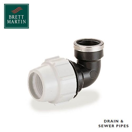 Plasson 90 Degree Elbow with Female Threaded Offtake - 32mm x 1''