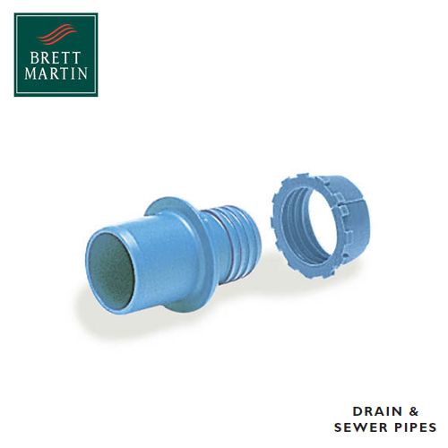 Plasson Heavy Gauge Adaptor IRS 134:1977 (Pale Blue) 20mm x 1/2''