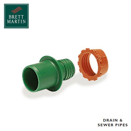 Plasson High Density Class D Adaptor BS 3284 (Green) 50mm x 1 1/4''