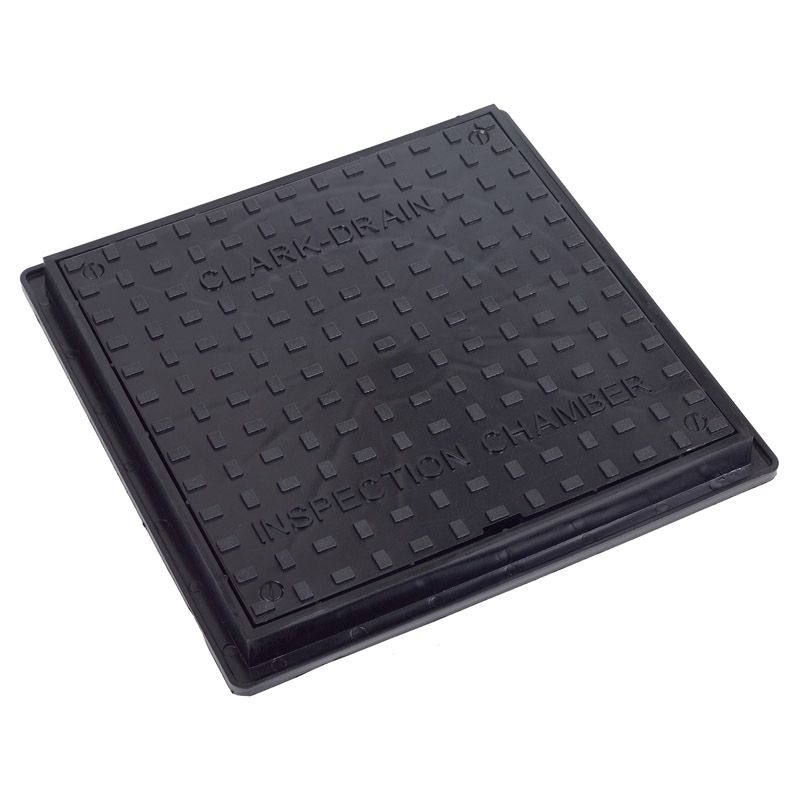 Clark Drain 35kN Plastic Manhole Cover and Frame 438mm x 438mm x 37mm