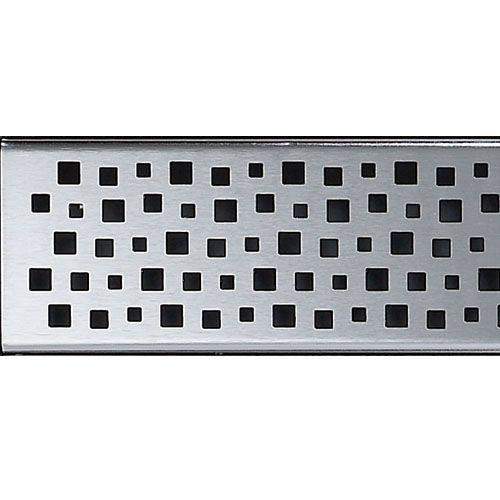 Aco Sheet Flooring Shower Drainage Channel Quatro Grating 1000Mm Stainless Steel