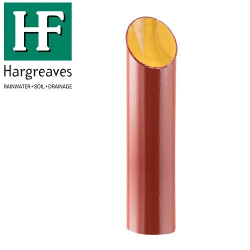 Cast Iron Soil Double Spigot Pipe 300mm Diameter 3m Length