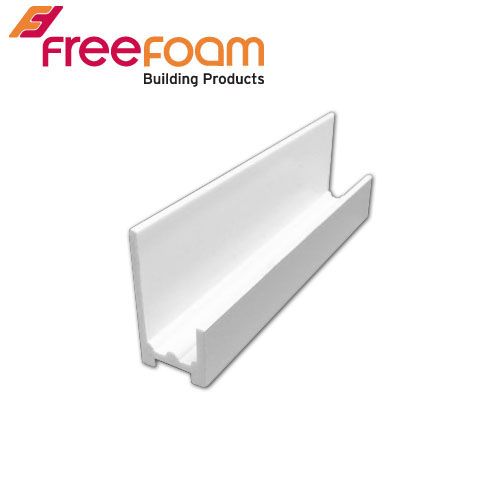 Geopanel Wide Interior Wetroom PVC Trim Base Seal - White