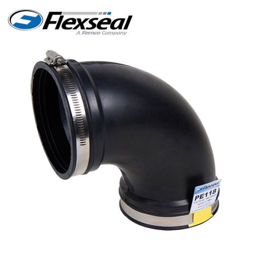 Fernco Rubber Plumbing Drainage Elbow Coupling 50 - 60mm