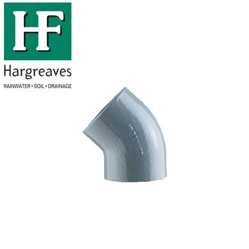 Cast Iron 45 Degree Short Radius Drainage Pipe Bend - 100mm