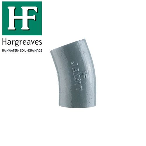 Cast Iron 22 Degree Long Radius Drainage Pipe Bend - 100mm