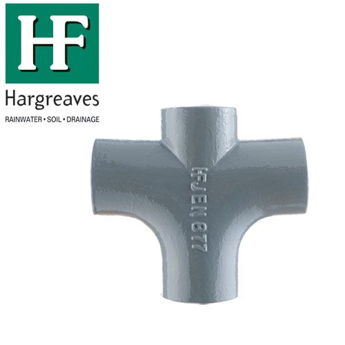 Cast Iron 88 Degree Double Curve Drainage Pipe Branch - 150mm x 100mm