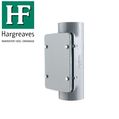 Cast Iron Access Drainage Pipe with Rectangular Door - 100mm