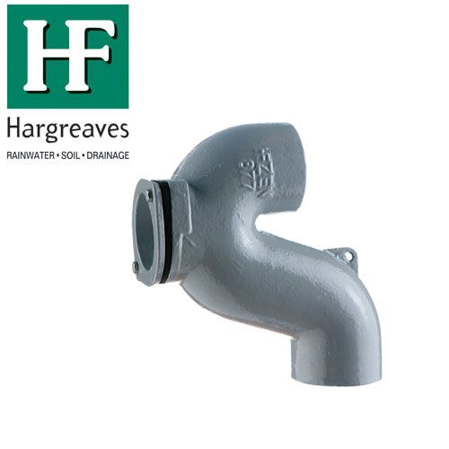 Cast Iron Drainage Pipe P Trap with Bottom Door - 100mm