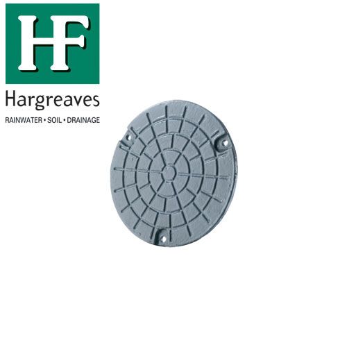 Cast Iron Drainage Pipe Solid Cover with Rubber Seal & Screws - 200mm