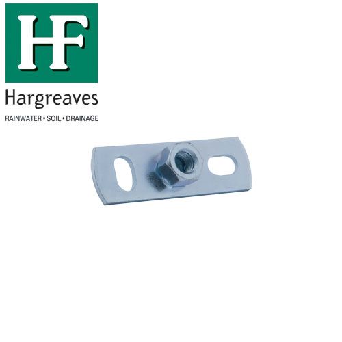 Zinc Plated Drainage Pipe Wall Plate - 80mm