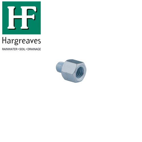 Zinc Plated Drainage Pipe Thread Adaptor - M10 to M12