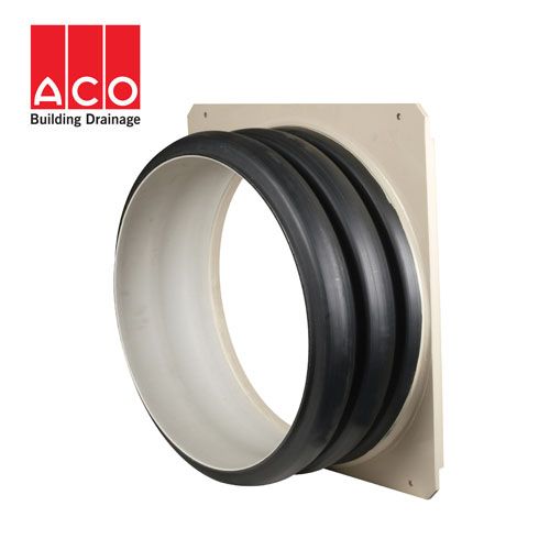 ACO Water Soakaway Crate StormBrixx 500mm Pipe Connecter with Flange