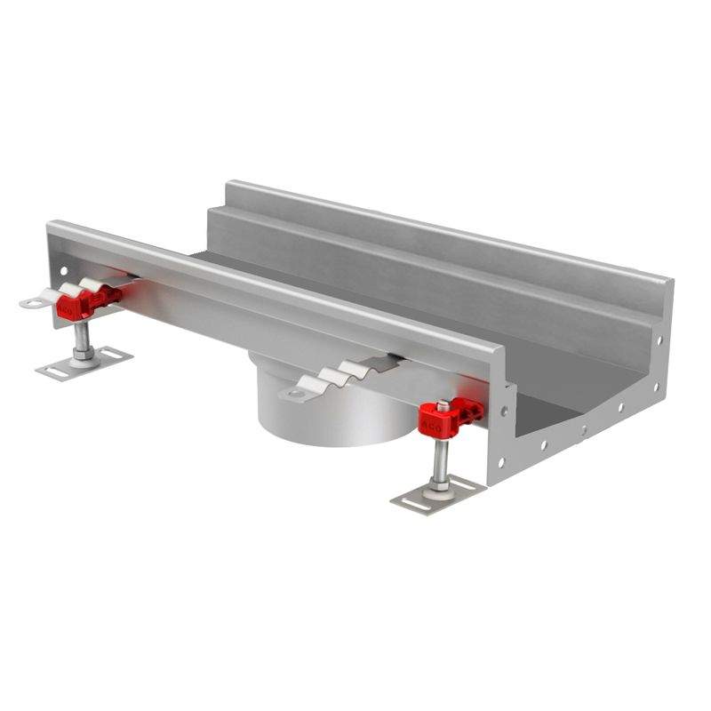 Aco Internal Channel Drain 80Mm Centre Outlet 500Mm - Modular 125 Stainless Steel
