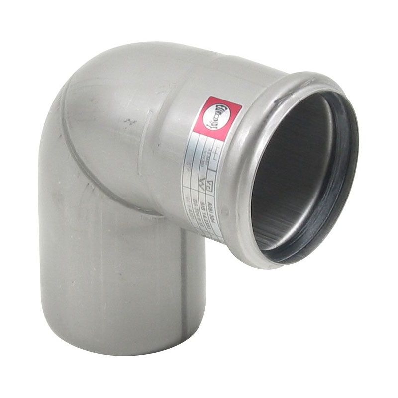 Blucher 304 Grade Stainless Steel Pipe with Nitrile Seal 87.5 Degree Bend 75mm