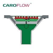 Roof Drain Rainwater Outlet Aluminium Vertical Spigot 150mm - Flat Grate