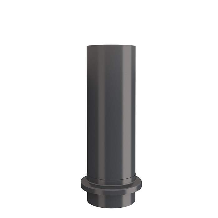 Lindab Dark Grey 75Mm Round Steel Downpipe Drain Shoe - Galvanised Steel