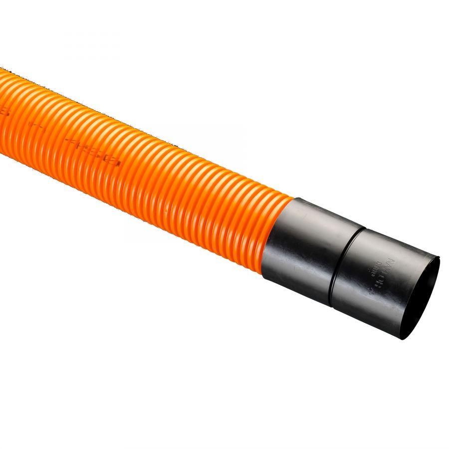 Naylor Underground Twinwall Traffic Cable Ducting 94/110mm x 6m - Orange