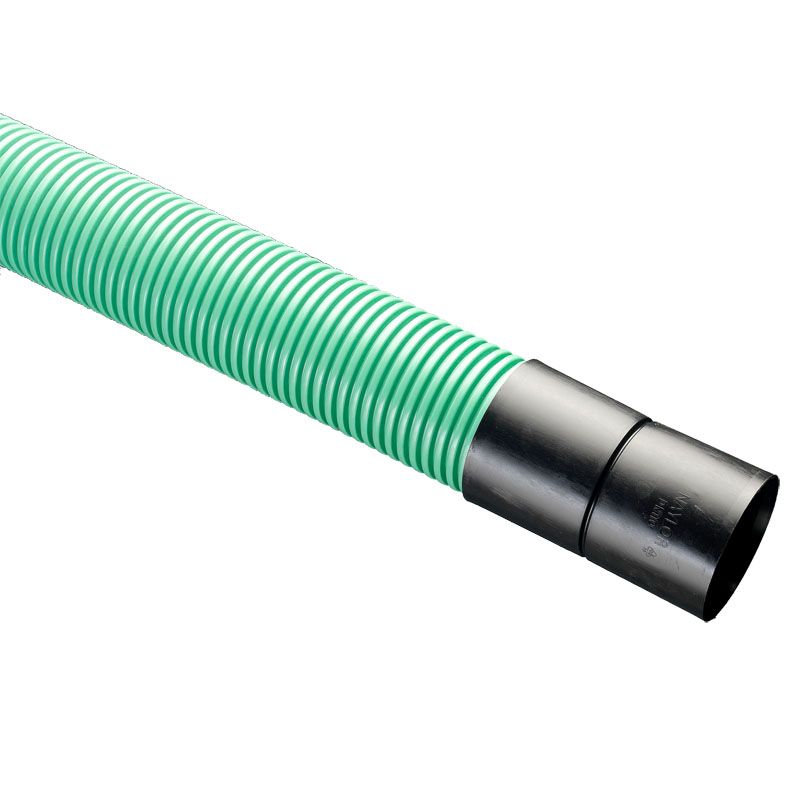 Naylor Underground Twinwall Cable TV Fibre Optic Green Ducting 150mm - 178mm x 6m