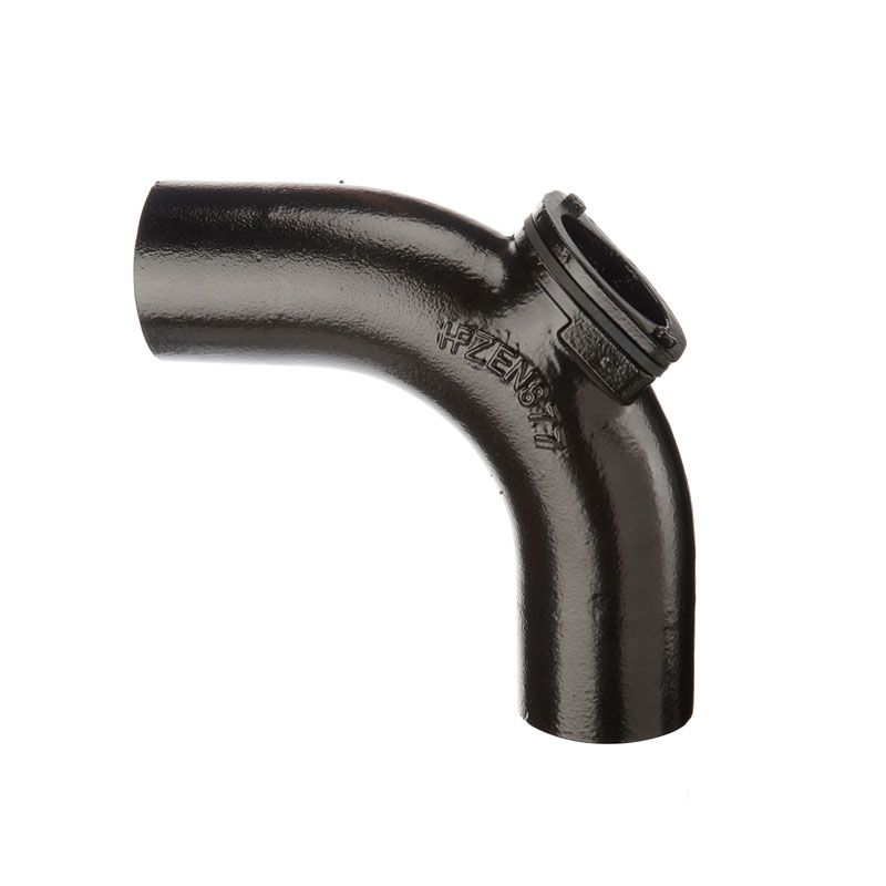 Hargreaves Foundry Cast Iron Soil Pipe 87.5 Degree Access Long Bend Traditional Express - 100mm