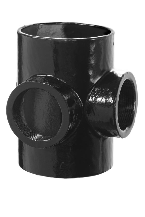 Hargreaves Foundry Cast Iron Soil Pipe 2 inch Corner Boss Traditional Express - 100mm