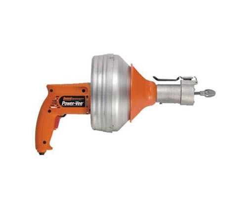 Drain Cleaner Unblocker Wire Spring Power Vee CE 240V with 2x Cables