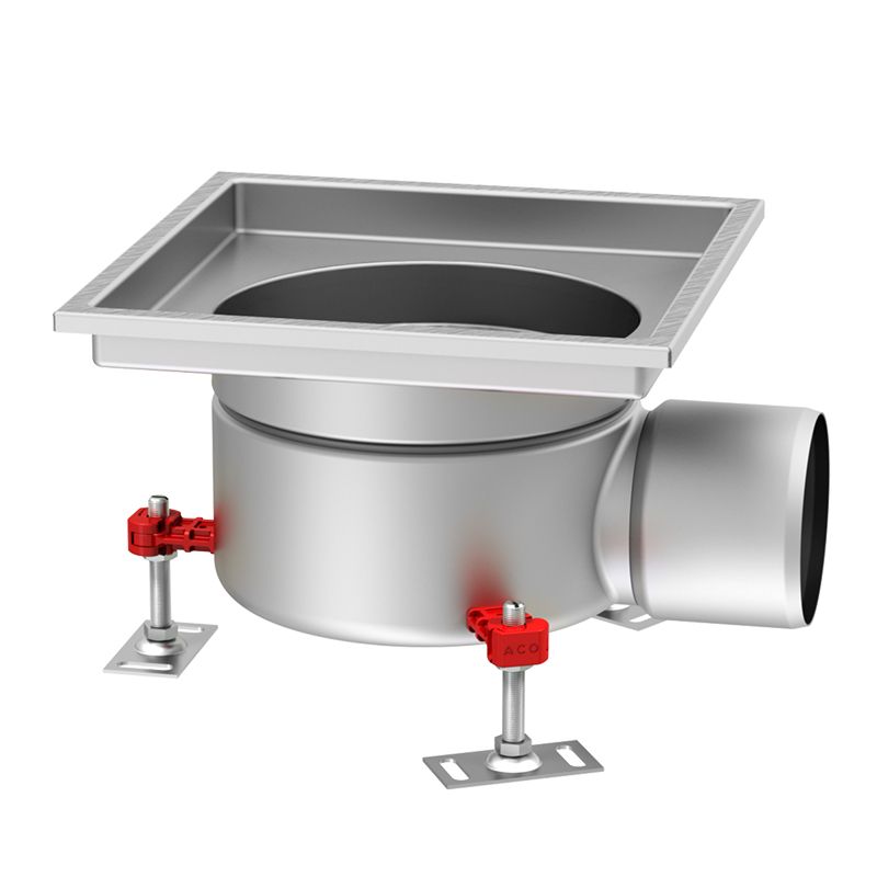 ACO Gully 218 Stainless Steel 316 Fixed Horizontal 110mm Outlet