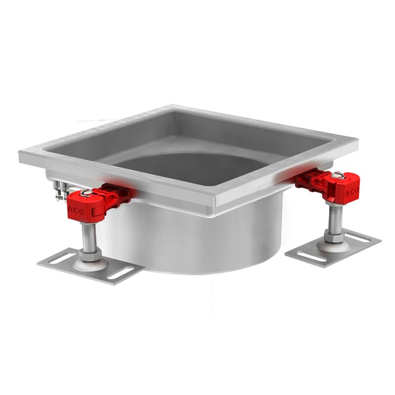 ACO 218 Gully 316 Stainless Steel 300mm Telescopic Square Top
