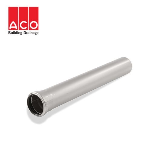ACO 316 Stainless Steel Socketed Pipe with EPDM Seal 110mm x 500mm