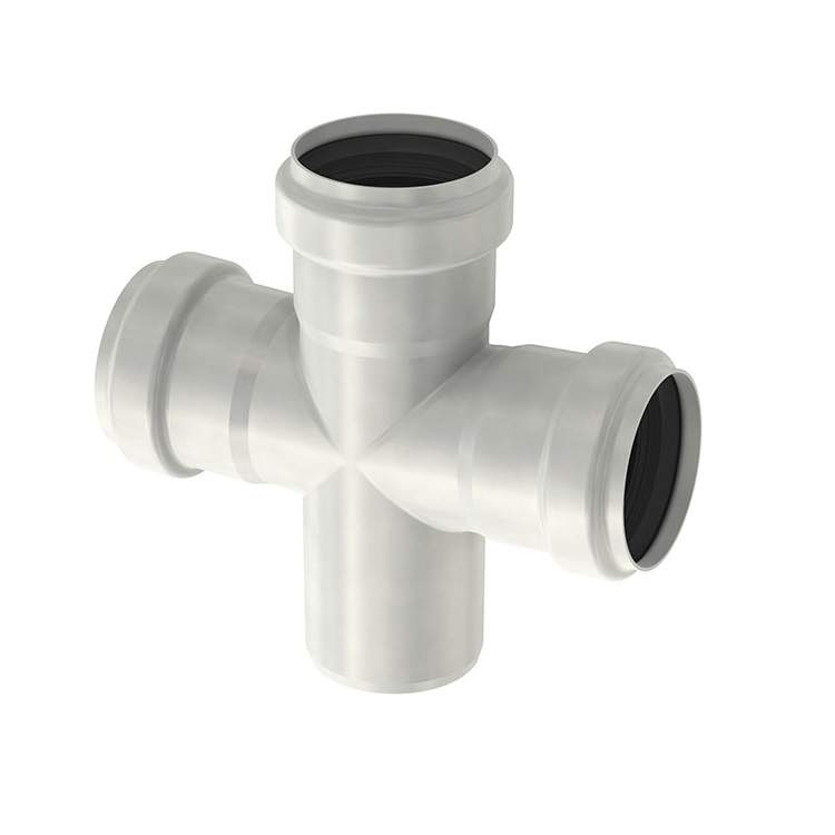 Aco Silver 304 Grade Stainless Steel Double Socketed Pipe 87.5 Degree Branch - 50Mm