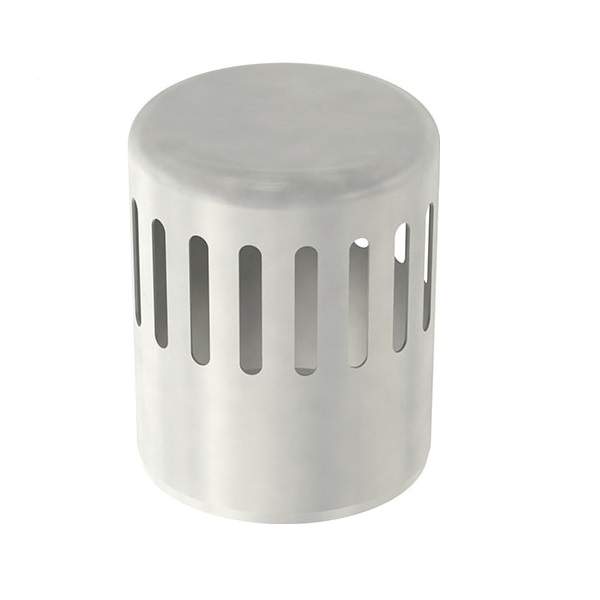 Aco Silver 316 Grade Stainless Steel Pipe Vent Cowl - 110Mm