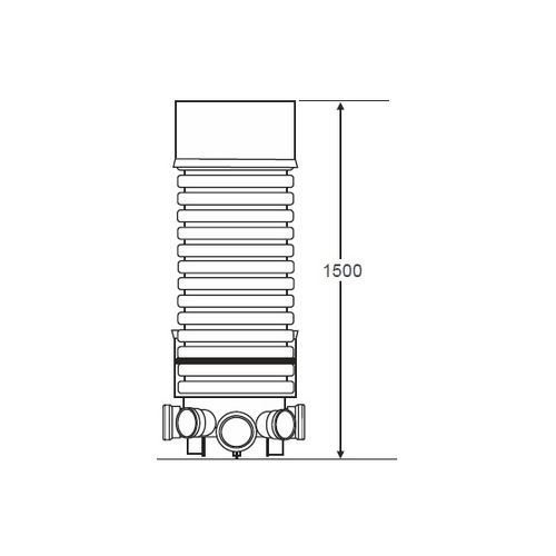 Accesso IC160 450mm Adoptable Inspection Chamber Kit - 1500mm Invert ...