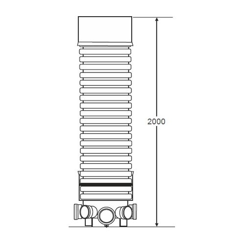Accesso IC160 450mm Adoptable Inspection Chamber Kit - 2000mm Invert ...