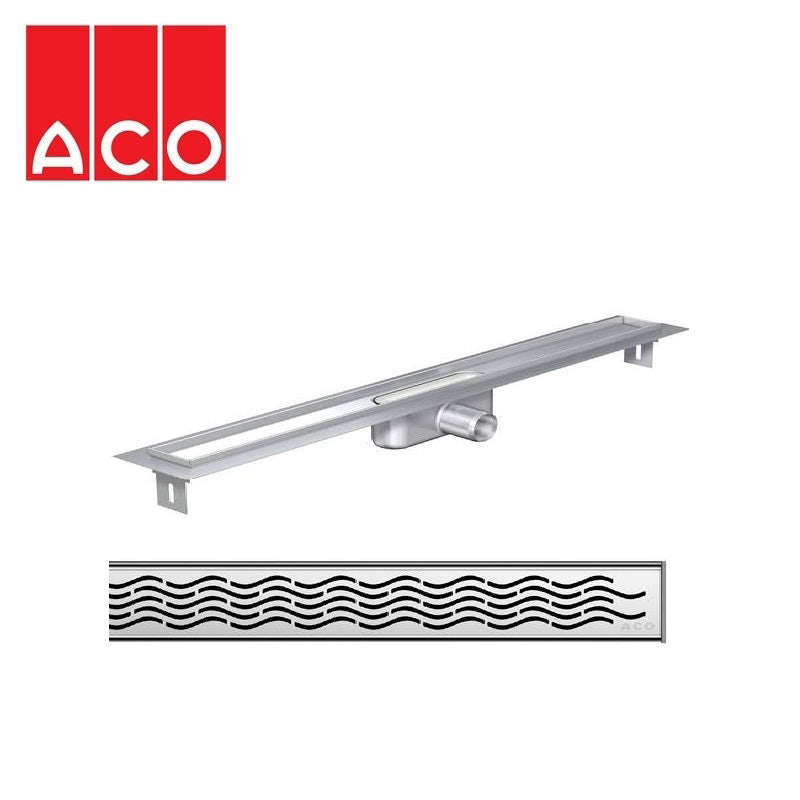 Shower Wet Room Channel Drain 585mm Water Grating ACO C-Line