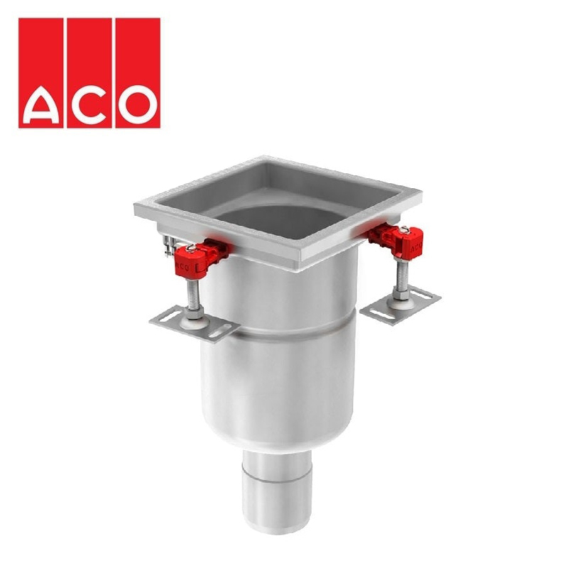 ACO Gully 157 Stainless Steel 304 Fixed Vertical Outlet 200mm