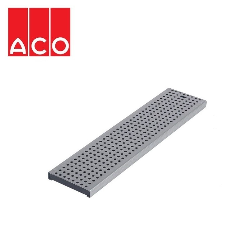 Channel Drain Stainless Steel Perforated Grate 500mm - ACO Modular 125
