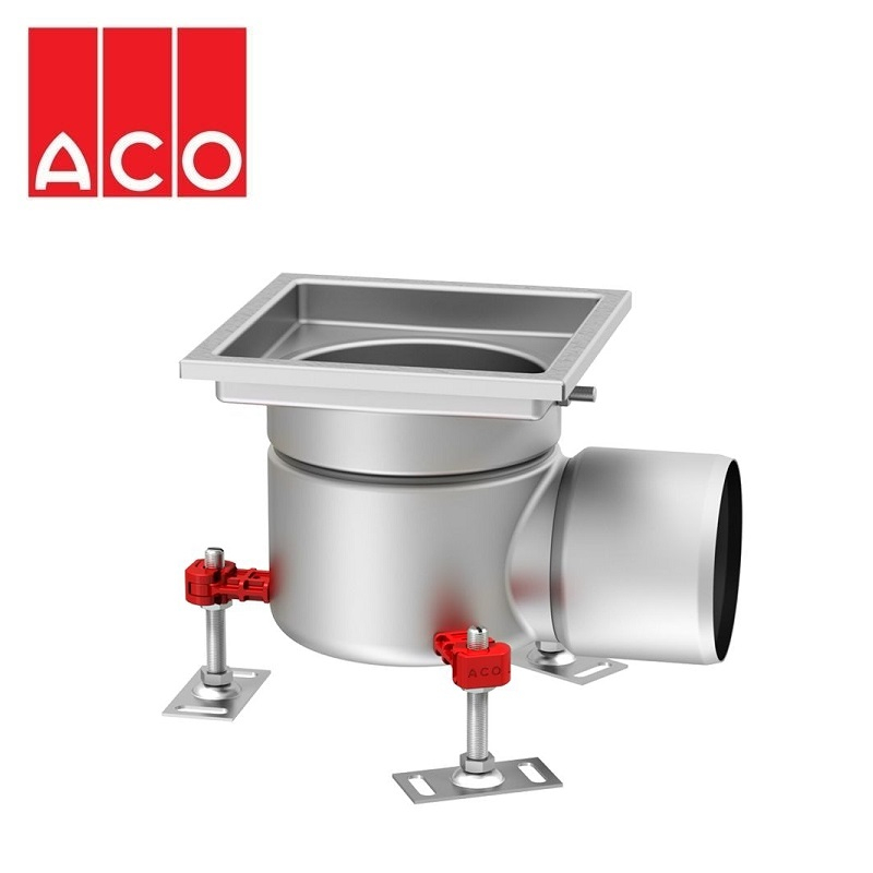 ACO Gully 157 Stainless Steel 304 Fixed Horizontal Outlet 200mm