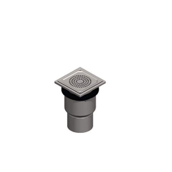 Aco Gully Eg150 Stainless Steel 304 Telescopic Vertical Outlet - Square
