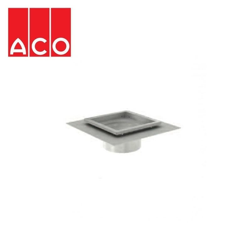 ACO Gully 157 Stainless Steel 316 Telescopic Square Top Drainage 200mm