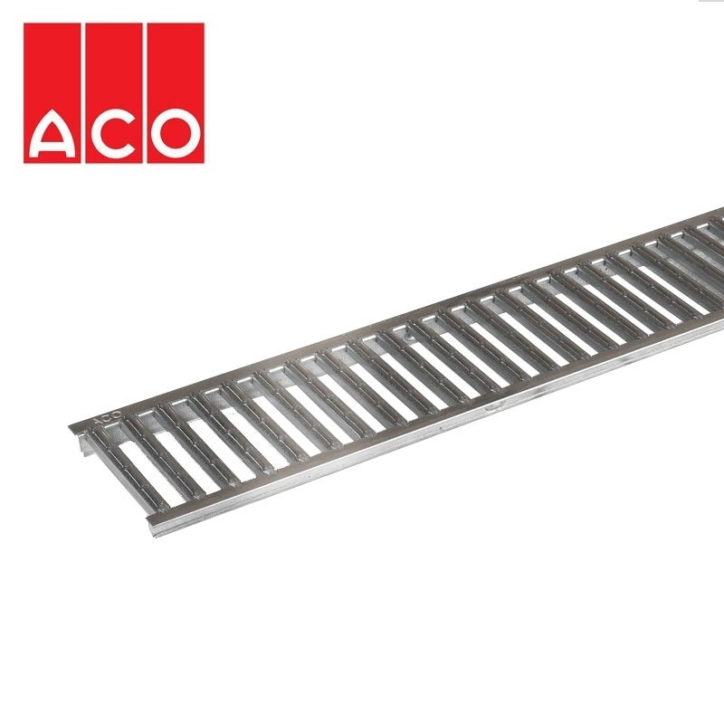 ACO Hexdrain and Raindrain Galvanised Steel Grating - 1m