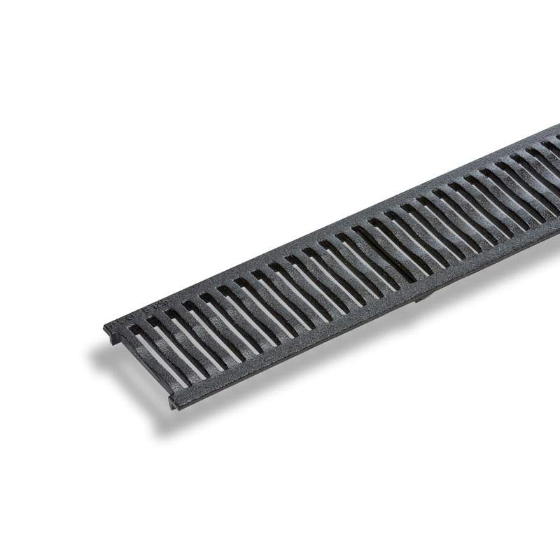 Aco Light/Black Hexdrain And Raindrain Heelguard Iron Grating Atec - 500Mm Cast Iron